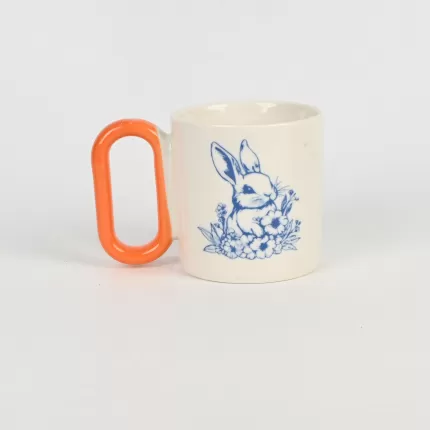 Line Art Rabbit Mug