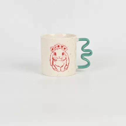 Line Art Rabbit Mug