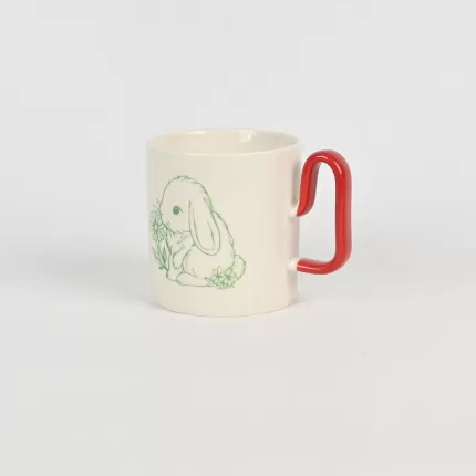 Line Art Rabbit Mug