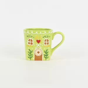 Christmas House Mug - green