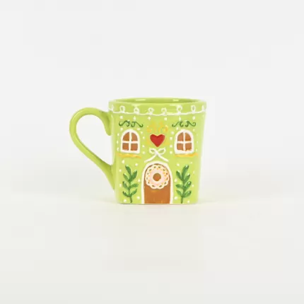 Christmas House Mug - green