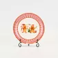 Striped Gingerbread Man Plate