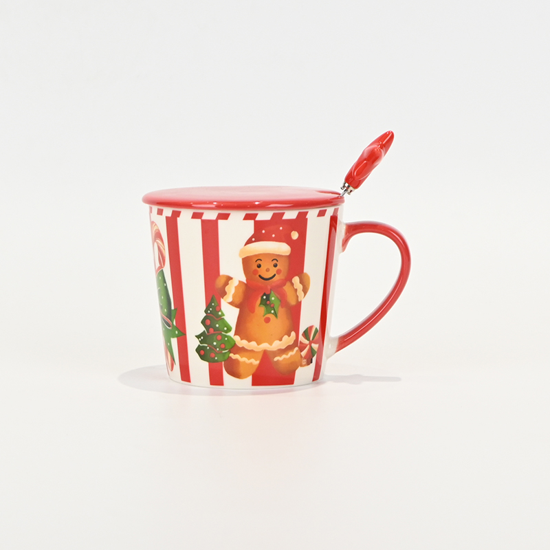 Striped Gingerbread Man Mug