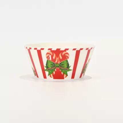 Striped Gingerbread Man Bowl