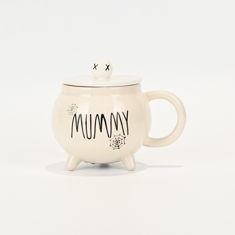 Witches Cauldron Mug - white