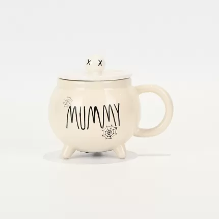 Witches Cauldron Mug - white
