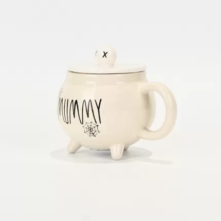 Witches Cauldron Mug - white