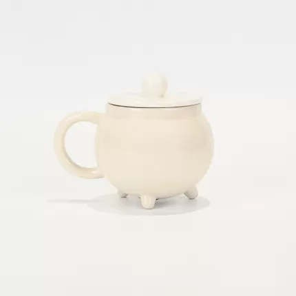 Witches Cauldron Mug - white