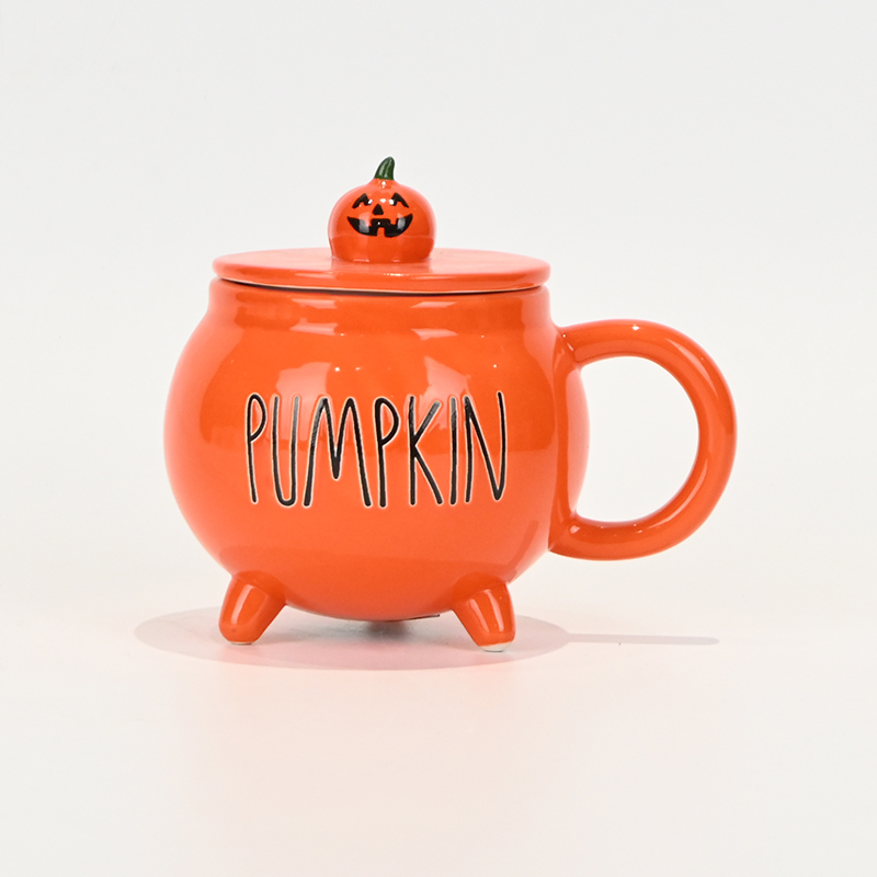 Witches Cauldron Mug - orange
