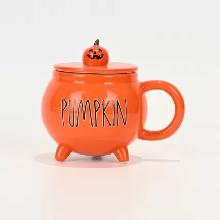 Witches Cauldron Mug - orange