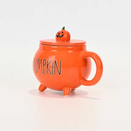 Witches Cauldron Mug - orange