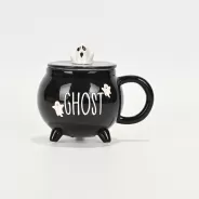 Witches Cauldron Mug - black