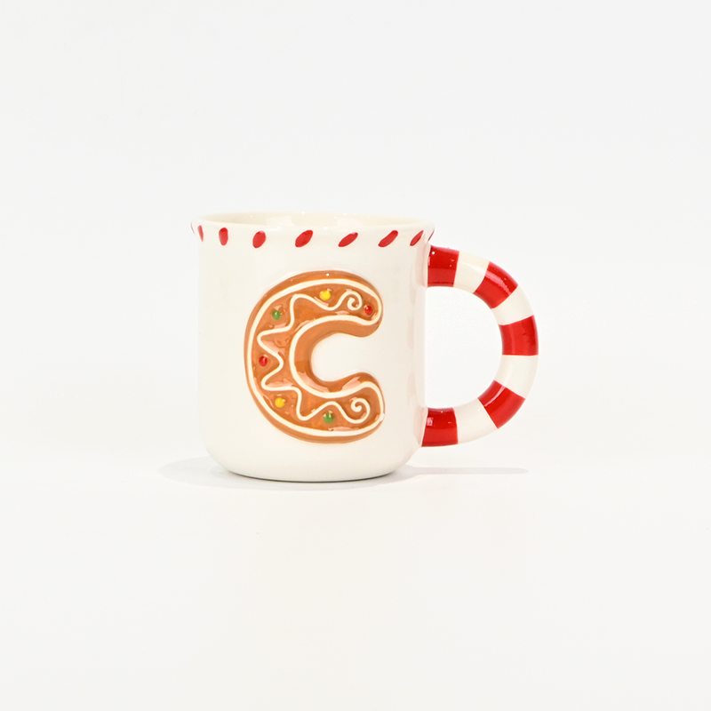 Alphabet Gingerbread Cup-red