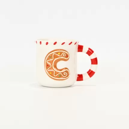 Alphabet Gingerbread Cup-red