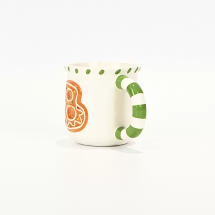 Alphabet Gingerbread Cup-green