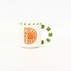 Alphabet Gingerbread Cup-green