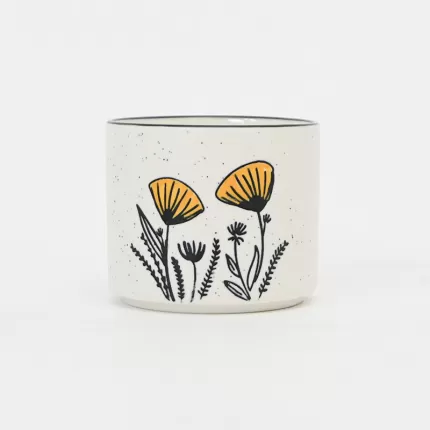 Bee Loved Blossoms Bowl-white