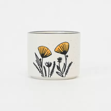Bee Loved Blossoms Bowl-white