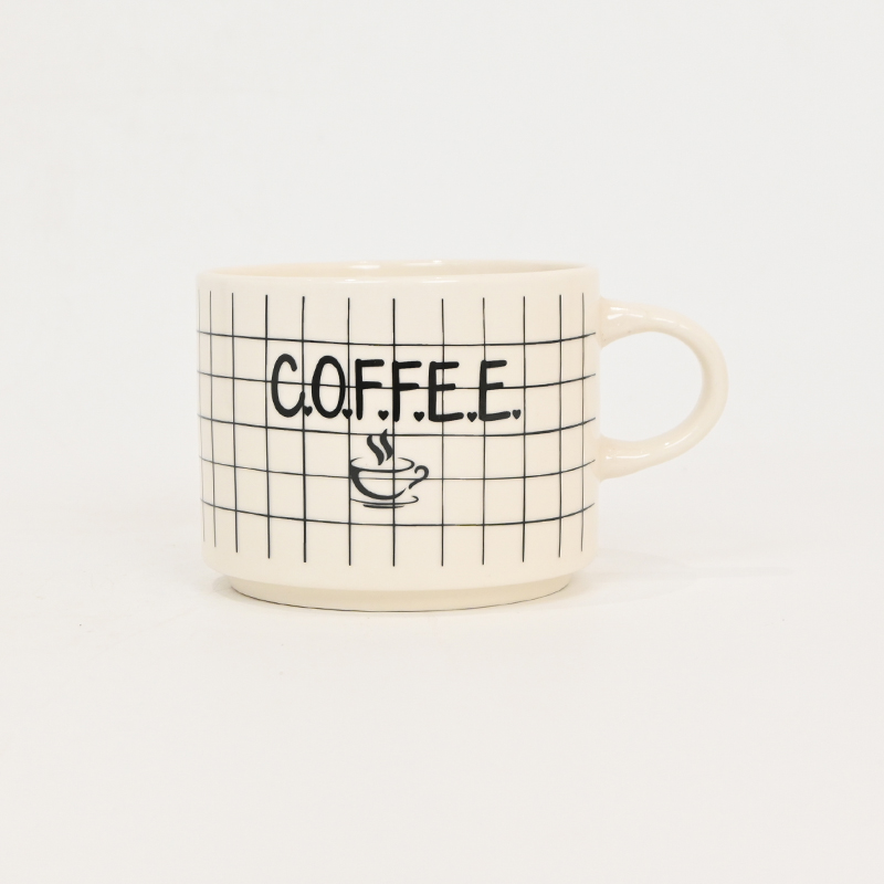 geometric coffee mug, modern coffee cup, minimalist mug, relaxed coffee routine, daily coffee mug, contemporary design mug, clean lines mug, calm morning mug