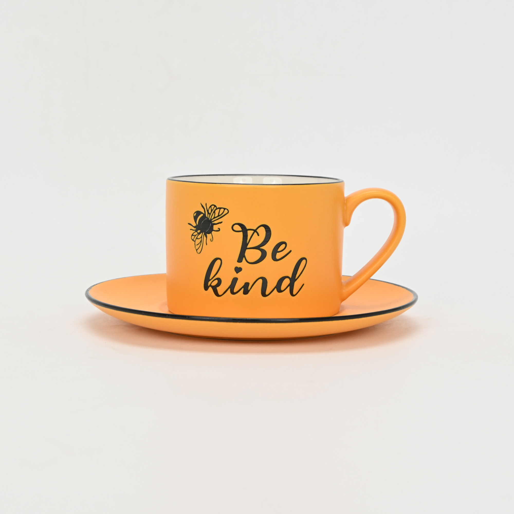 Bee Quote Cup&Saucer-yellow