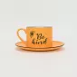 Bee Quote Cup&Saucer-yellow