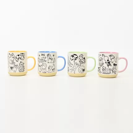 Dog Party Mug-blue