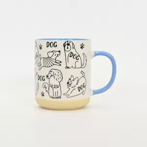 Dog Party Mug-blue
