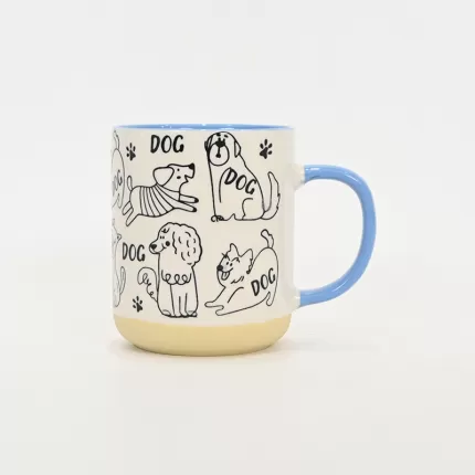 Dog Party Mug-blue