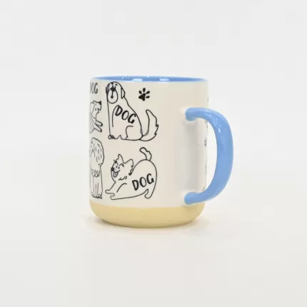 Dog Party Mug-blue