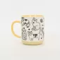 Cat Party Mug-yellow