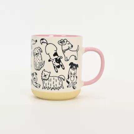 Dog Party Mug-pink