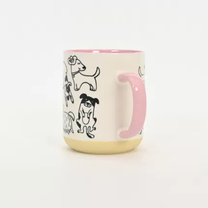 Dog Party Mug-pink