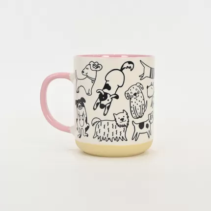 Dog Party Mug-pink