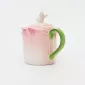 Floral Bunny Mug with Lid