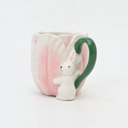 Vegetable Rabbit Mug-pink