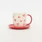 Cherry Bow Cup&Saucer-red