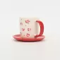 Cherry Bow Cup&Saucer-red