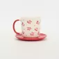Cherry Bow Cup&Saucer-red
