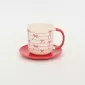 Bow Melody Cup&Saucer-red