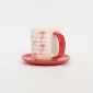 Bow Melody Cup&Saucer-red