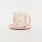Bow Girl Cup&Saucer-pink