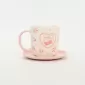 Bow Girl Cup&Saucer-pink