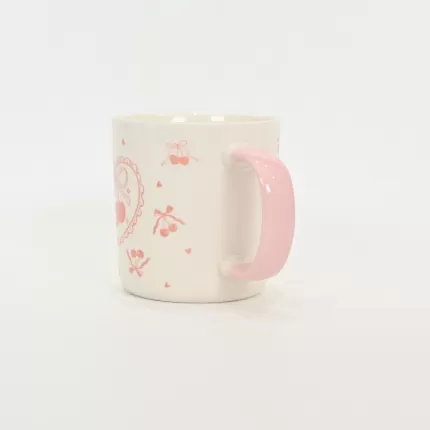 Bow Girl Mug-pink