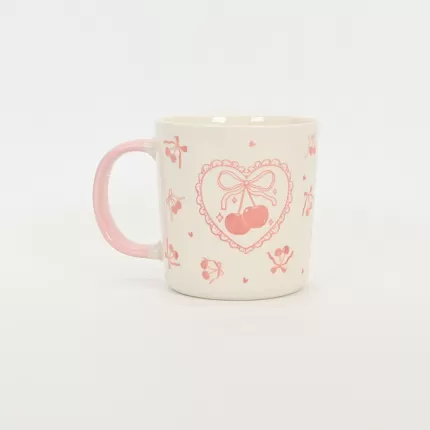 Bow Girl Mug-pink