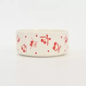 Cherry Bow Bowl-red