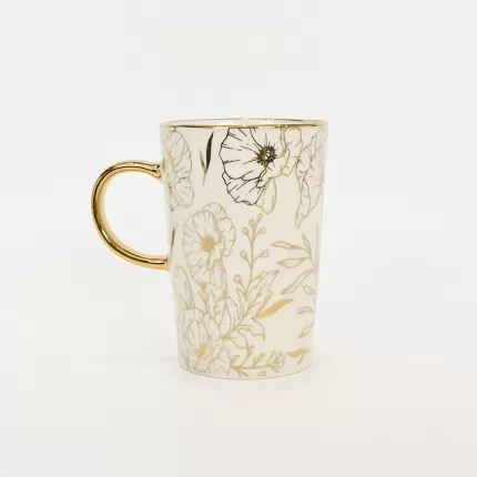 Gleaming Floral Mug-1