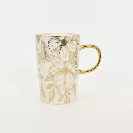 Gleaming Floral Mug-5