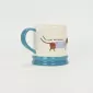 Striped Dachshund Mug-blue