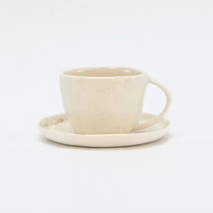 In the Breeze · Embossed Cup&Saucer-white