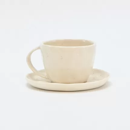 In the Breeze · Embossed Cup&Saucer-white